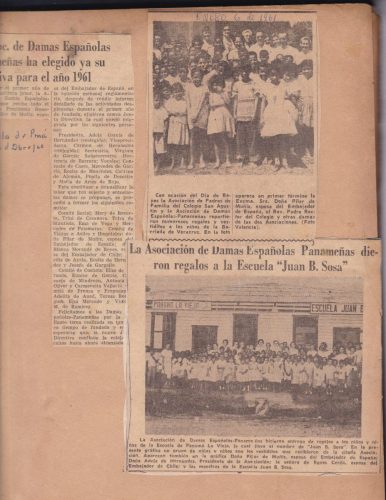 Diciembre, 1960. LaAsociación de Damas Españolas Panameñas entregó regalos a los niños de la Escuela Juan B. Sosa