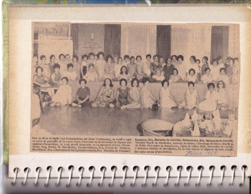 Febrero, 1979. Toma de posesión de la Junta Directiva de La ADEP, Presidenta: Sra. Rosita de Hernandez.